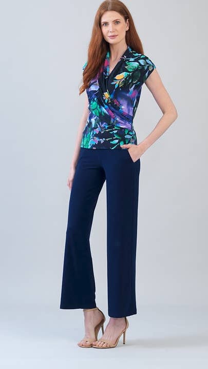Clara Sunwoo Tops Clara Sunwoo Draped V-Neck Ruched Top 85063390 Clara Sunwoo Draped V-Neck Ruched Top