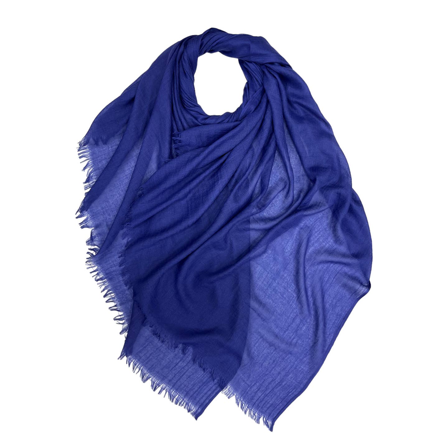 London Scarves Solid Fringe Lightweight Scarf - Multiple Colors
