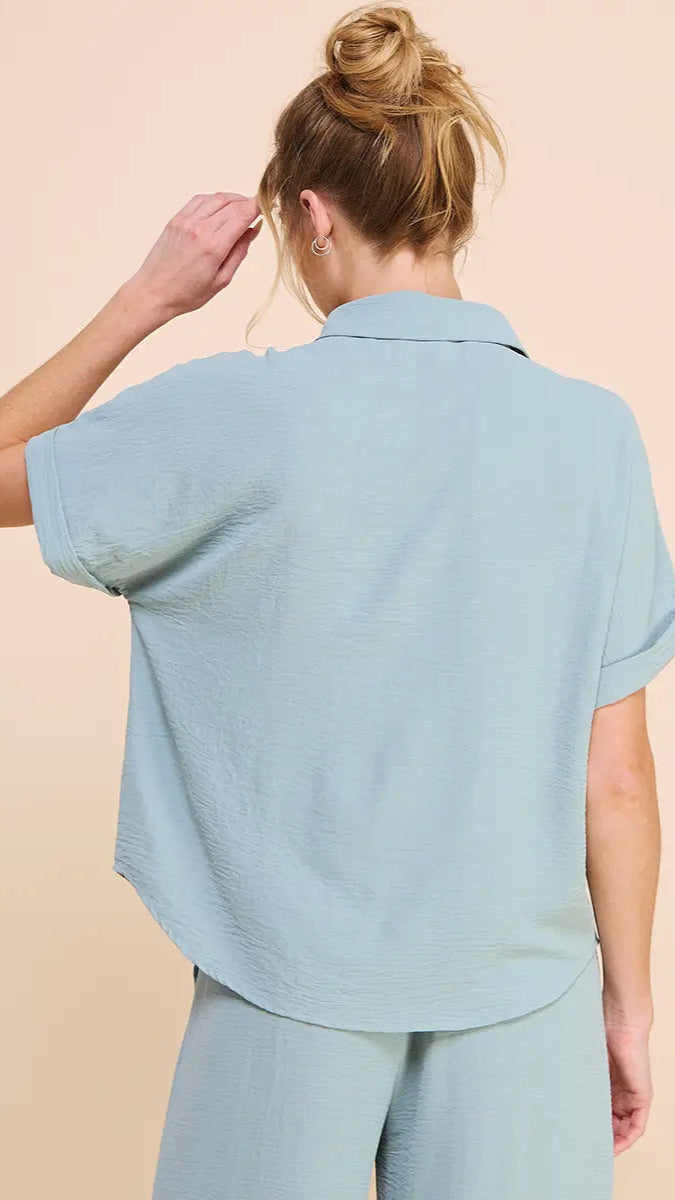 Allie Rose Rolled Cuff Shirt