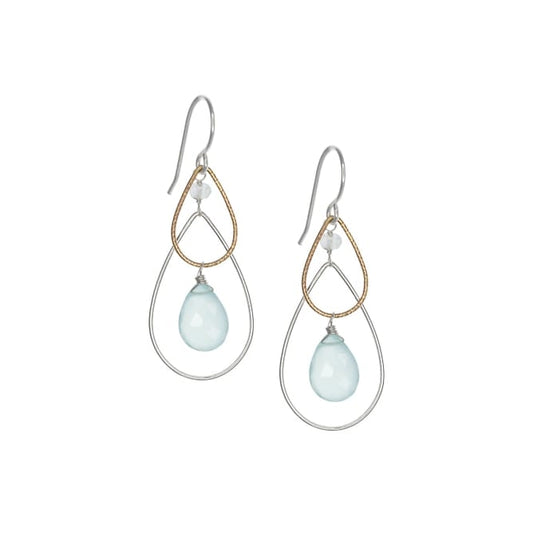 Laura J Designs Earrings Laura J Designs Chalcedony Waves Earrings 35795166 Laura J Designs Chalcedony Waves Earrings