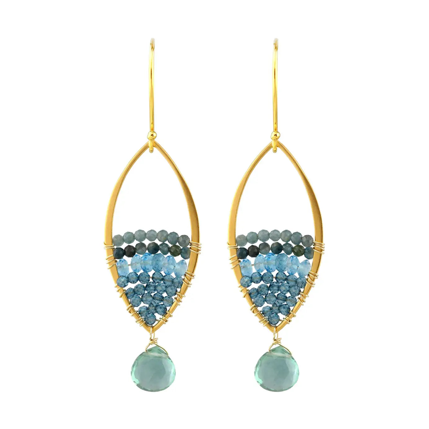 Alicia Van Fleteren Quartz, Topaz & Grandidierite Earring