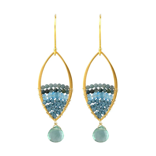 Alicia Van Fleteren Quartz, Topaz & Grandidierite Earring
