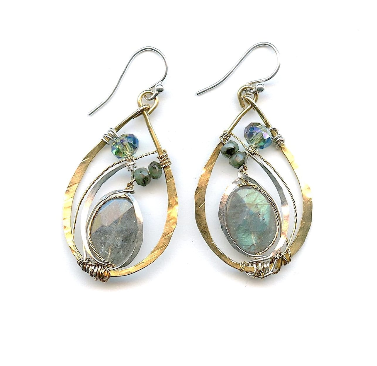Art By Any Means Earrings Art By Any Means Labradorite Leaf Earrings 11189470 Art By Any Means Labradorite Leaf Earrings