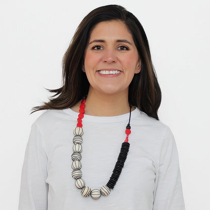 Sylca Anaya Wrapped Bead Necklace