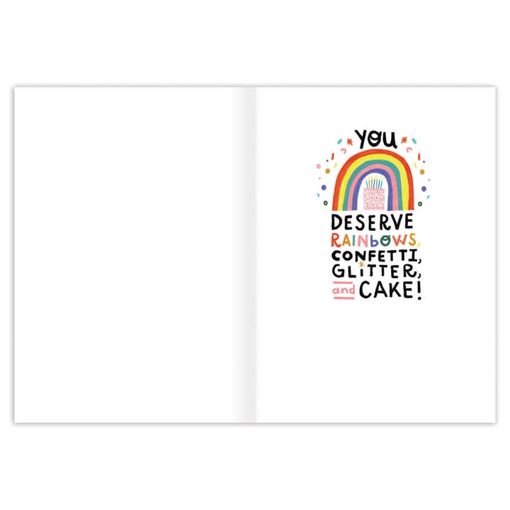 Rainbow Celebrate All Day Birthday Card