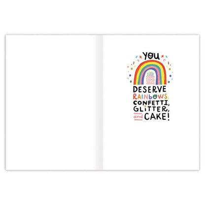 Rainbow Celebrate All Day Birthday Card
