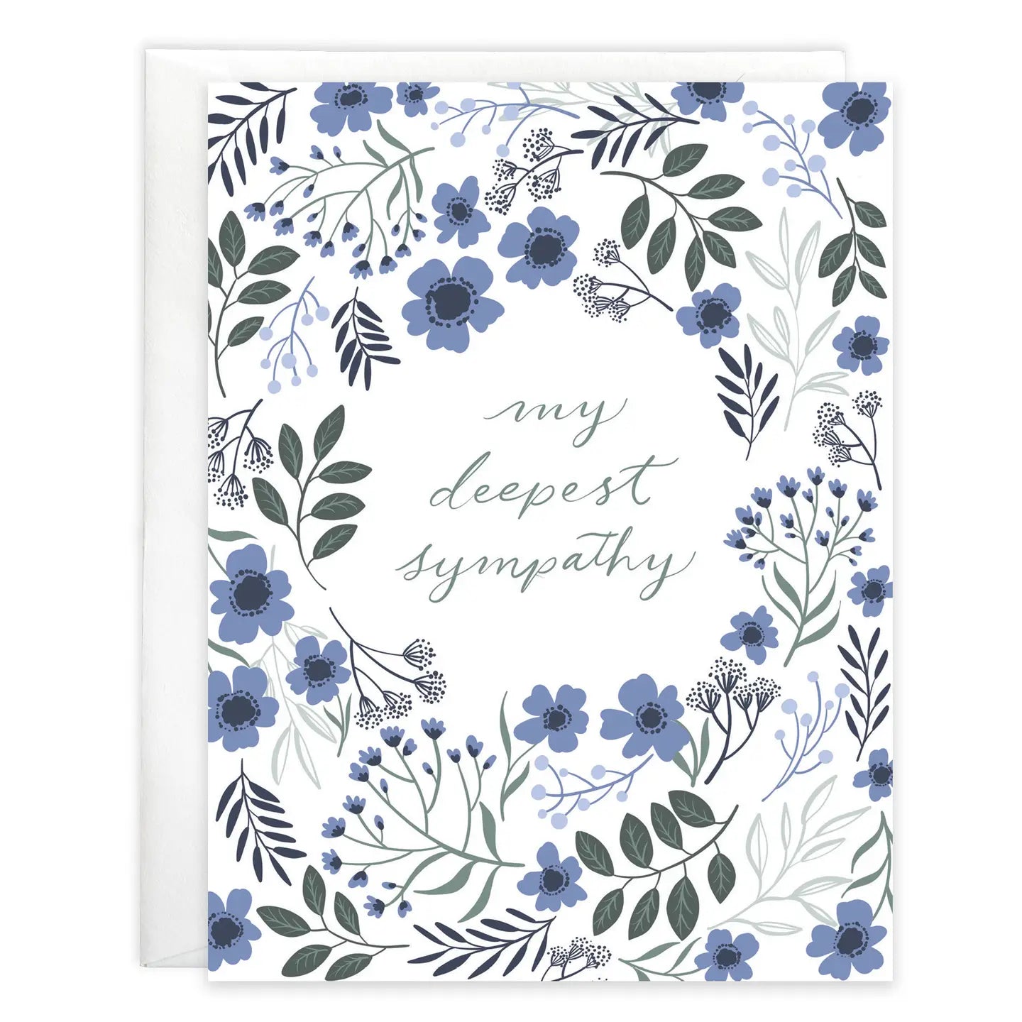 Gina B Designs Cards Deepest Blue Flowers Sympathy Greeting Card 64265182 Deepest Blue Flowers Sympathy Greeting Card