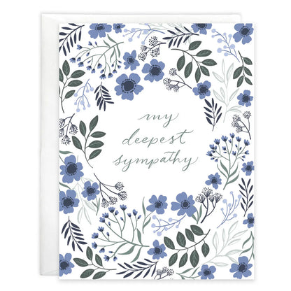 Gina B Designs Cards Deepest Blue Flowers Sympathy Greeting Card 64265182 Deepest Blue Flowers Sympathy Greeting Card