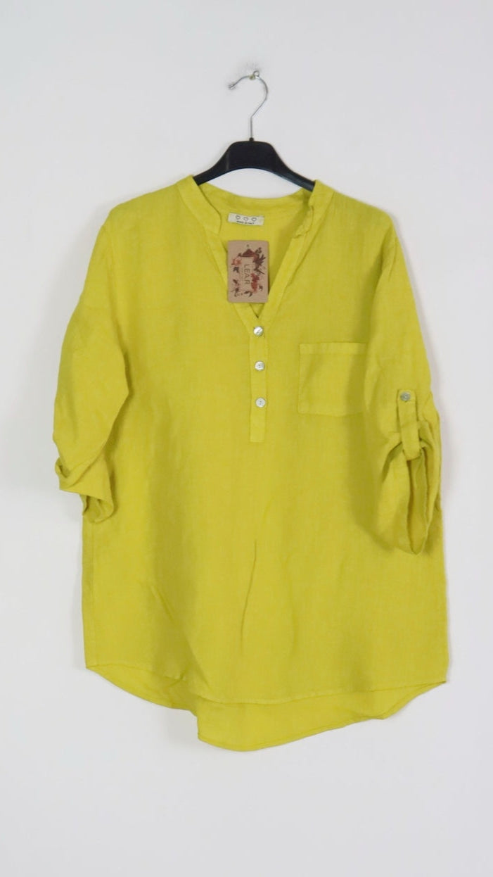 Lea & Luc Linen Blouse - Multiple Colors