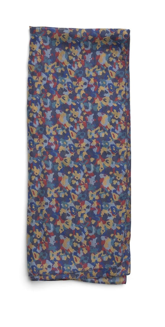 Quintessential Scarves Quintessential Dorval Blue Silk Scarf 66960606 Quintessential Dorval Blue Silk Scarf