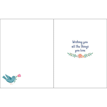 Gina B Designs Cards Gina B Designs Books & Bird Birthday Card Gina B Designs Books & Bird Birthday Card