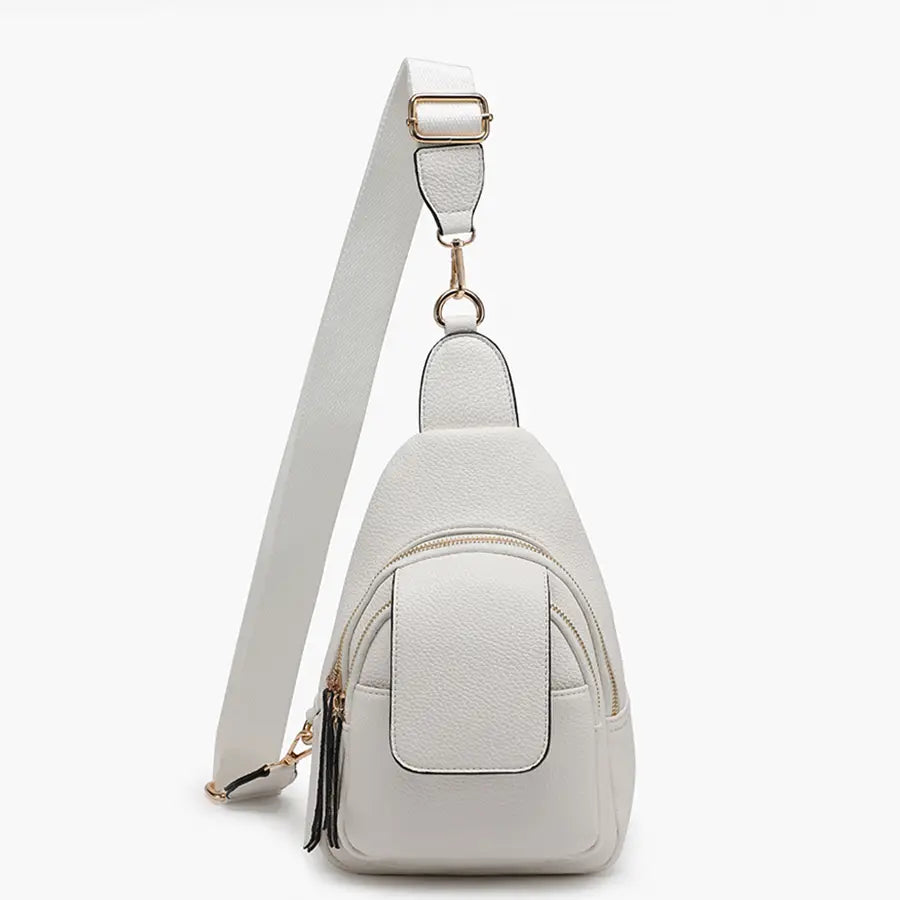 Jen & Co Bags Jen & Co Sophia Sling Vegan Leather Bag - Multiple Colors Jen & Co Sophia Sling Vegan Leather Bag - Multiple Colors