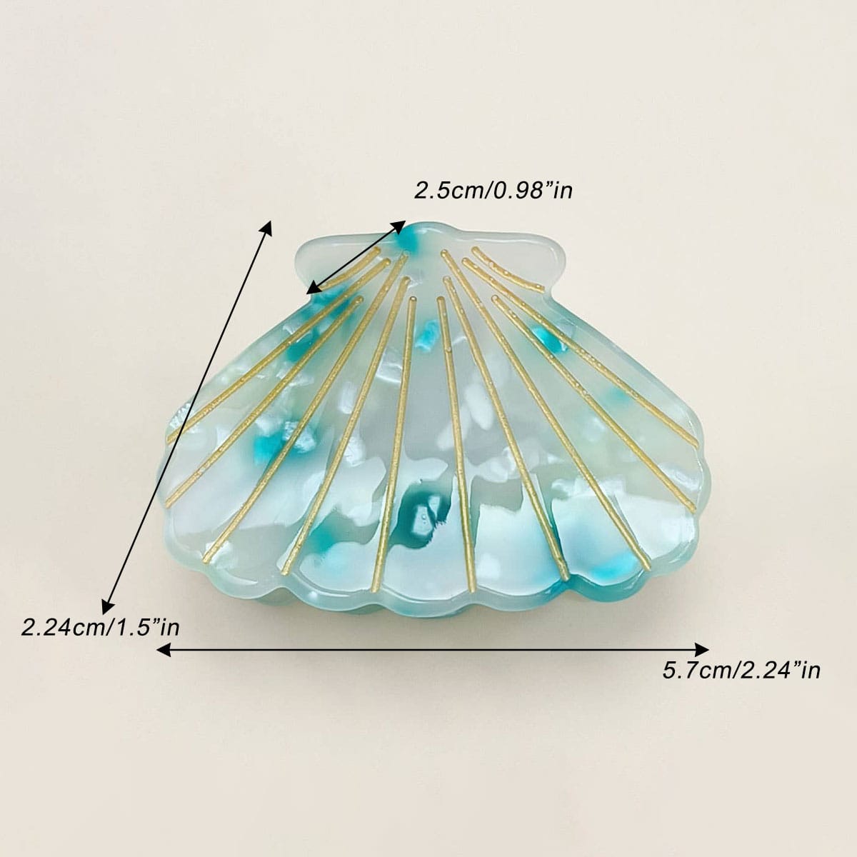ACCITY Hair Clip Small Shell Hair Claw - Multiple Colors Small Shell Hair Claw - Multiple Colors