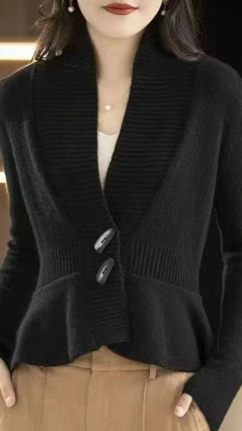 Cozy V-Neck Knit Cardigan - Multiple Colors