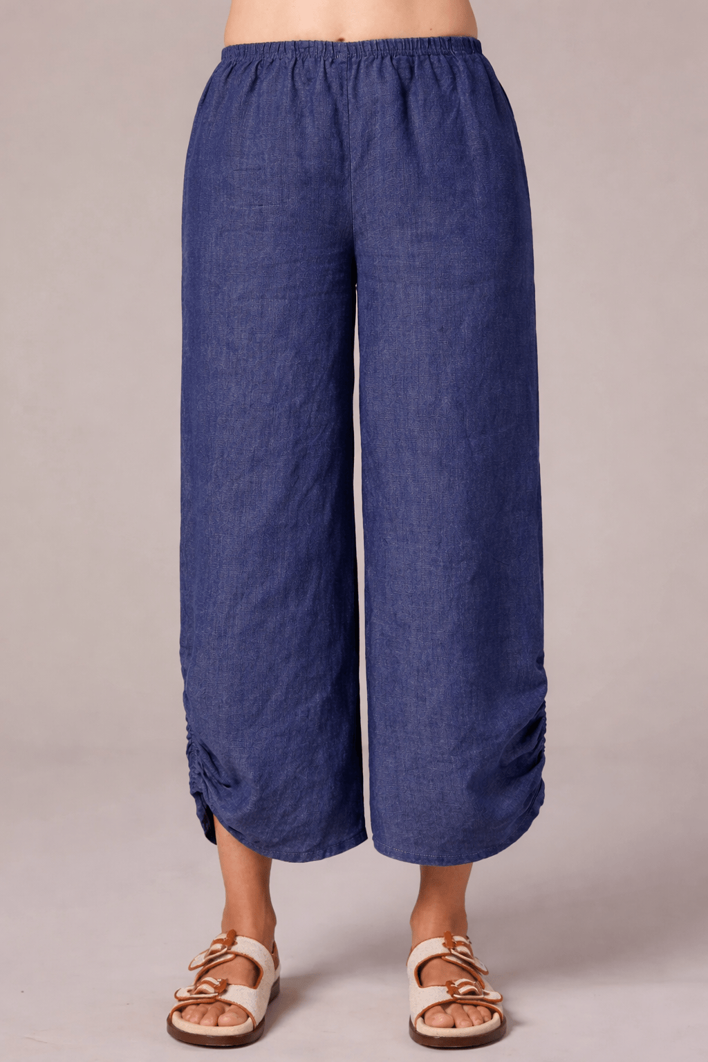 Cut Loose Pants Cut Loose Linen Ruched Pant with Pockets - Multiple Colors Cut Loose Linen Ruched Pant with Pockets - Multiple Colors