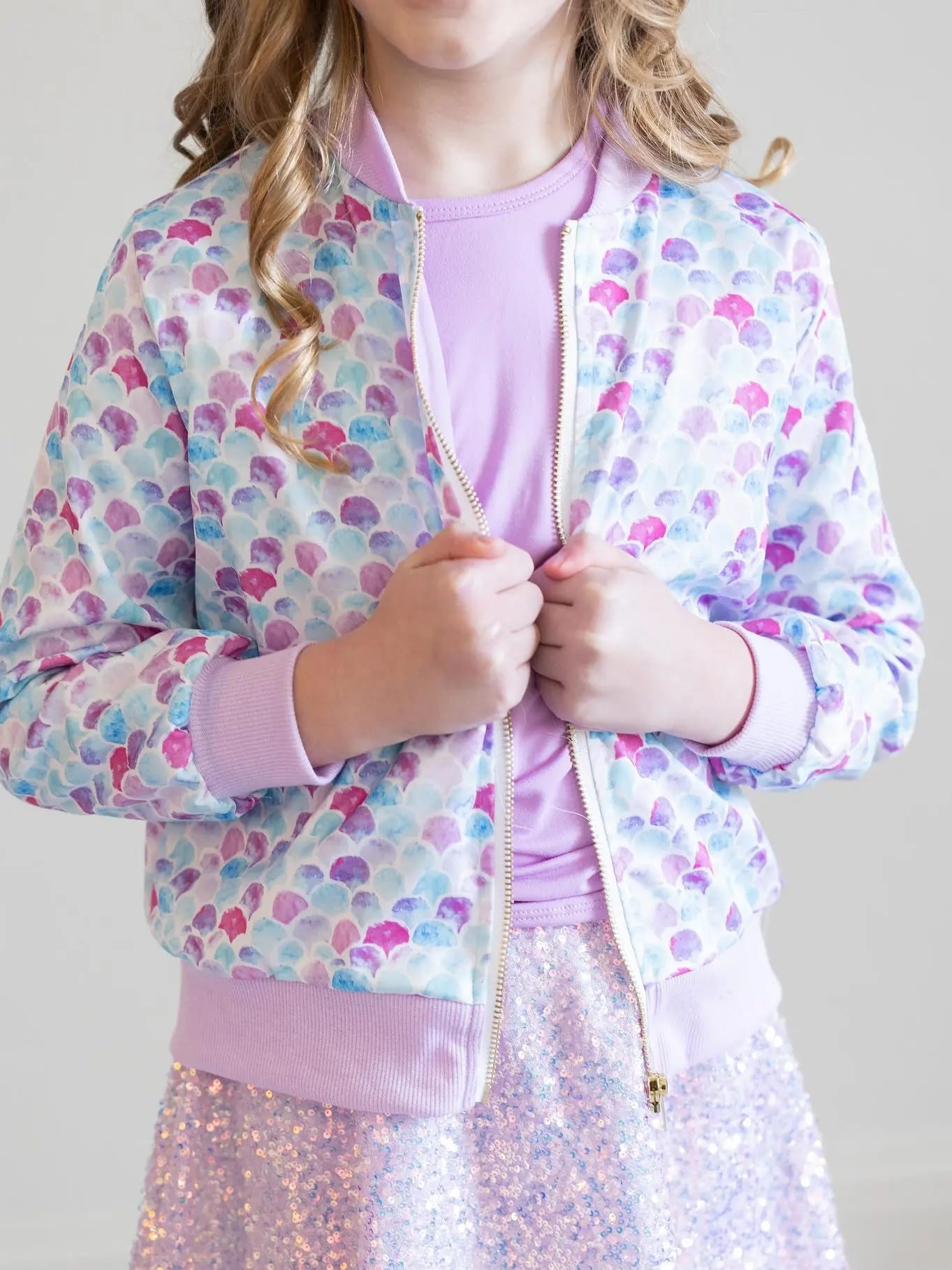 Mila & Rose Children's Clothing Mila & Rose Satin Jacket - Multiple Prints Mila & Rose Satin Jacket - Multiple Prints