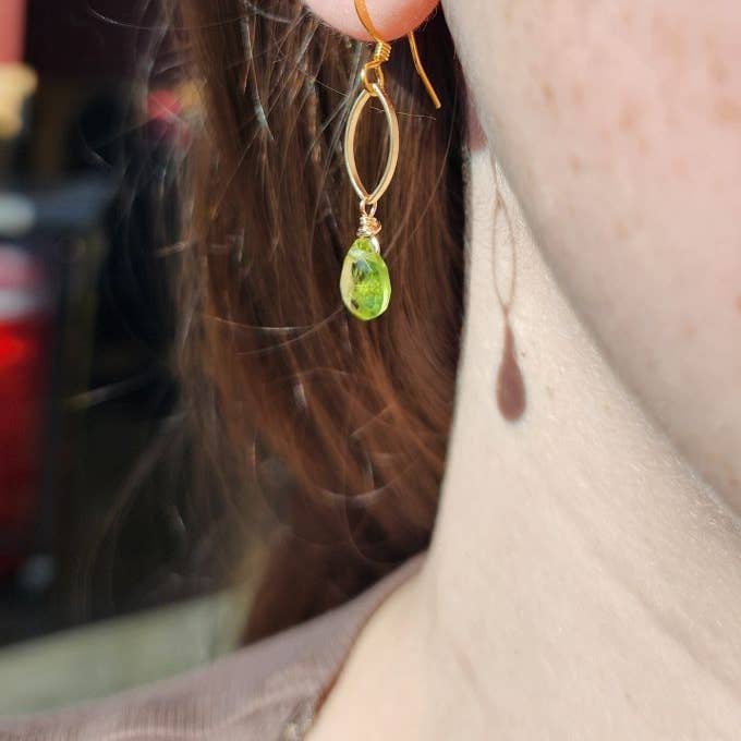 Edgy Petal Earrings Edgy Petal Green Peridot Dainty Gold Marquis Earrings Edgy Petal Green Peridot Dainty Gold Marquis Earrings