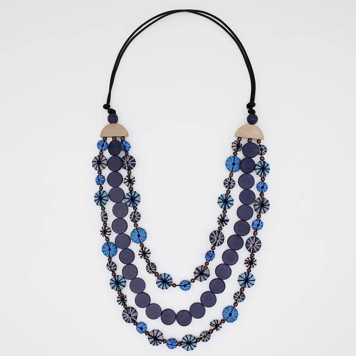 Sylca Ocean Breeze Triple Strand Necklace