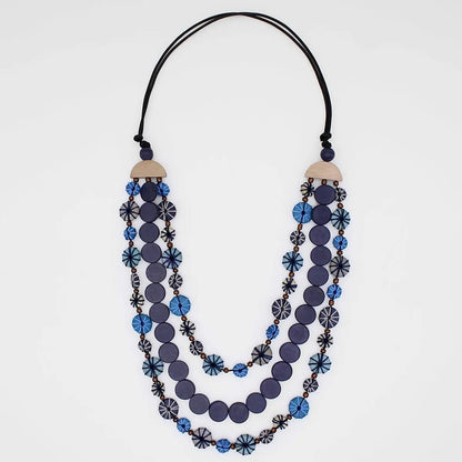 Sylca Ocean Breeze Triple Strand Necklace