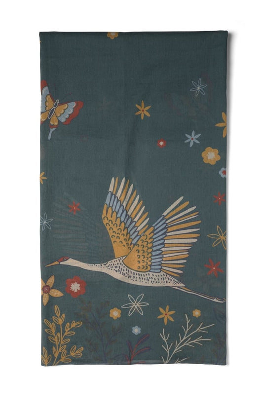 Quintessential Scarves Quintessential Crane Organic Cotton Scarf 32311518 Quintessential Crane Organic Cotton Scarf