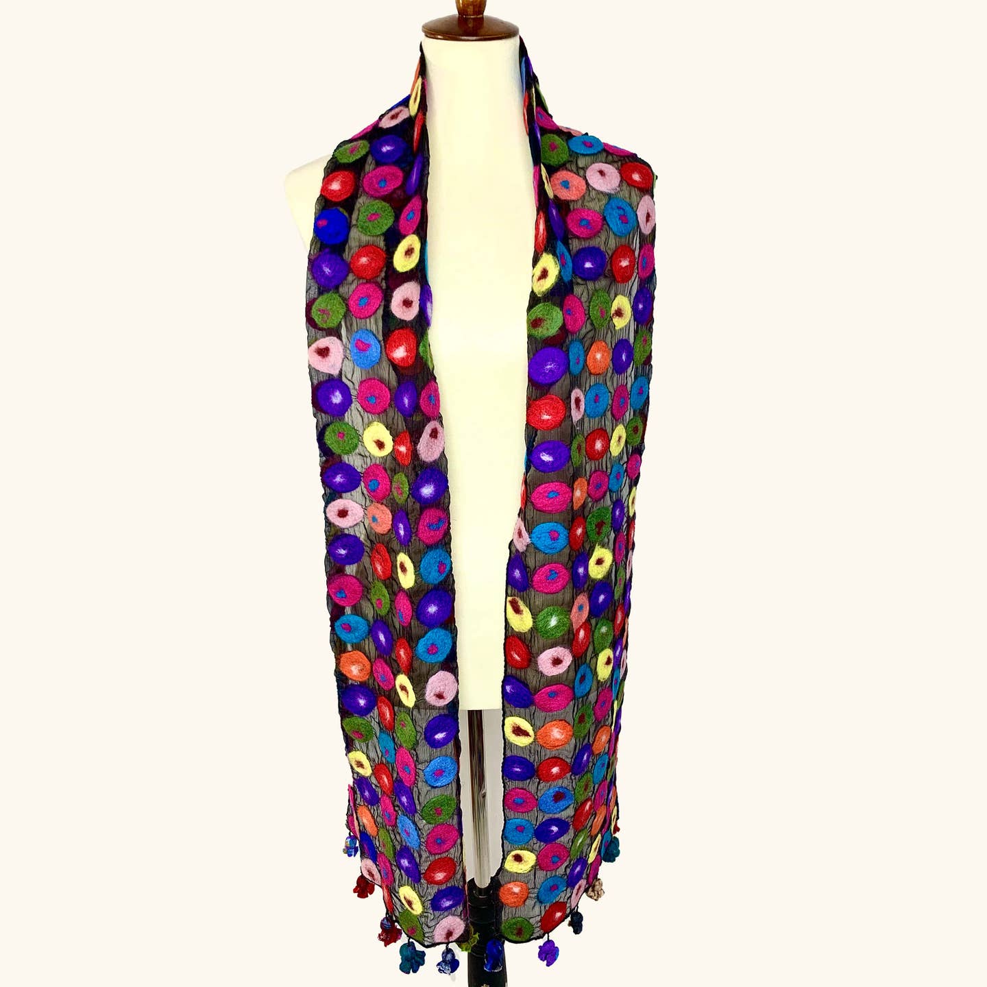 Pomegranate Moon Polka Dot Scarf