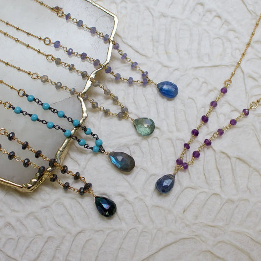 A.V. Max Raina Semi Linked Stone Necklace