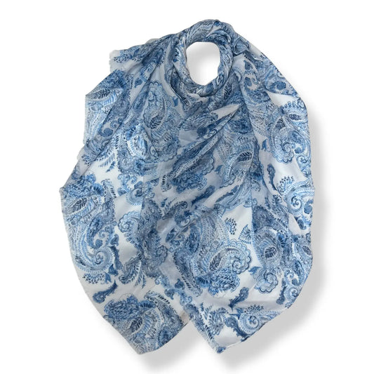 London Scarves Paisley Print Scarf