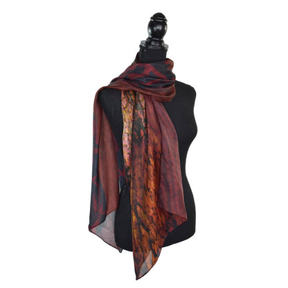 Dupatta Holloday Mixed Motif Silk Scarf - Multiple Colors