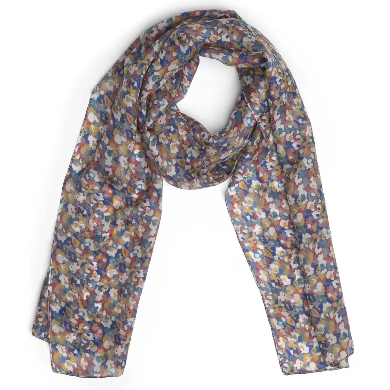 Quintessential Dorval Mustard Silk Scarf