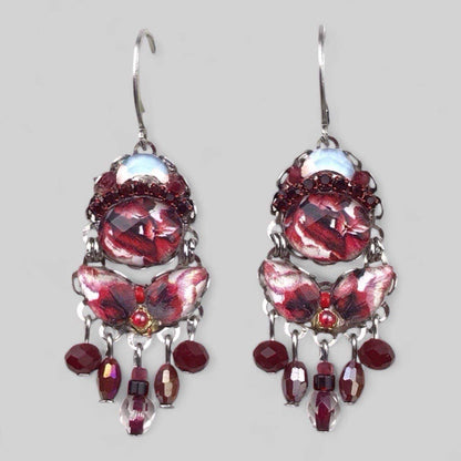 Melizi Jewelry Earrings Melizi Jewelry Ruby Crystal Earrings 03820254 Melizi Jewelry Ruby Crystal Earrings