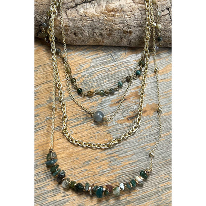 India Agate Palmer Necklace