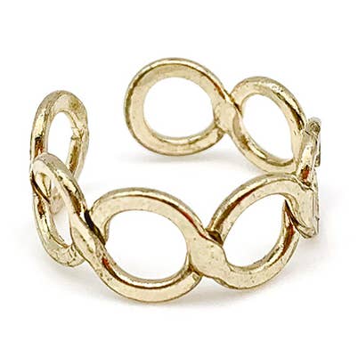 Anju Jewelry Rings Anju Jewelry Silver Open Circle Ring - Multiple Metals 62319326 Anju Jewelry Silver Open Circle Ring - Multiple Metals