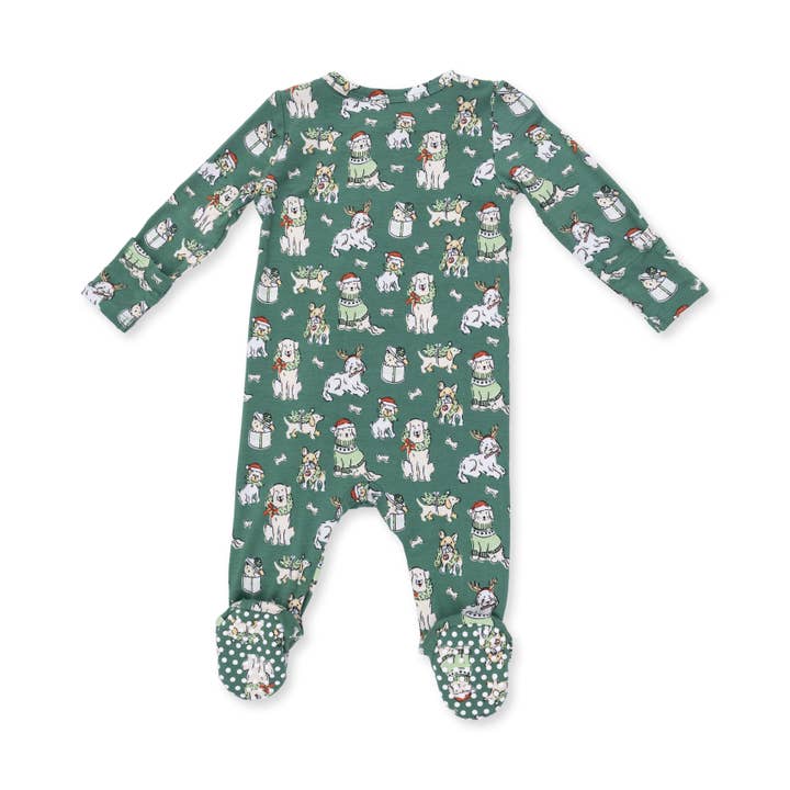 Angel Dear Children's Clothing Angel Dear Holiday 2 Way Zipper Footies - Multiple Prints Angel Dear Holiday 2 Way Zipper Footies - Multiple Prints