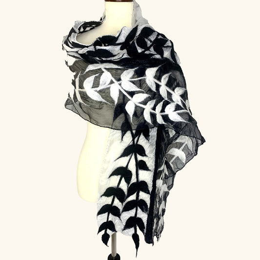 Pomegranate Moon Split Vine Scarf