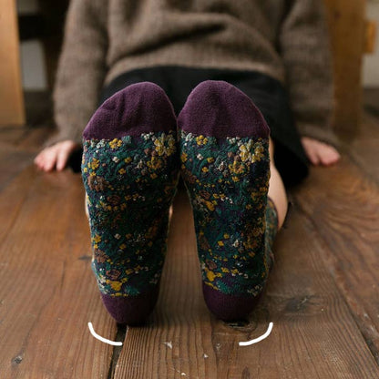 Autumn Floral Mid-Calf Socks - Multiple Colors