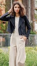 Clara Sunwoo Jackets Clara Sunwoo Liquid Leather Moto Jacket Clara Sunwoo Liquid Leather Moto Jacket