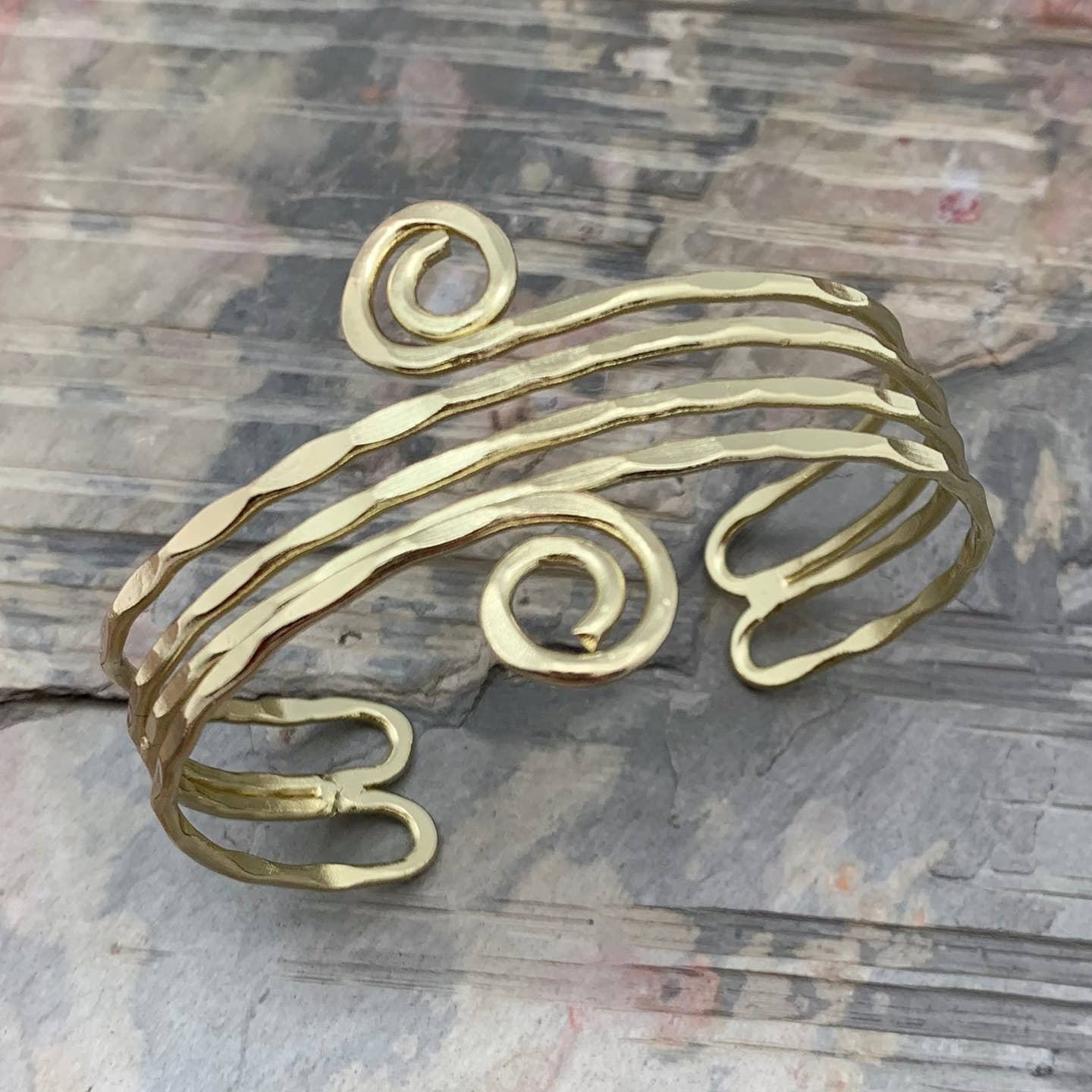 Anju Jewelry Bracelets Anju Jewelry Gold Small Spirals Adjustable Cuff Bracelet 77417438 Anju Jewelry Gold Small Spirals Adjustable Cuff Bracelet