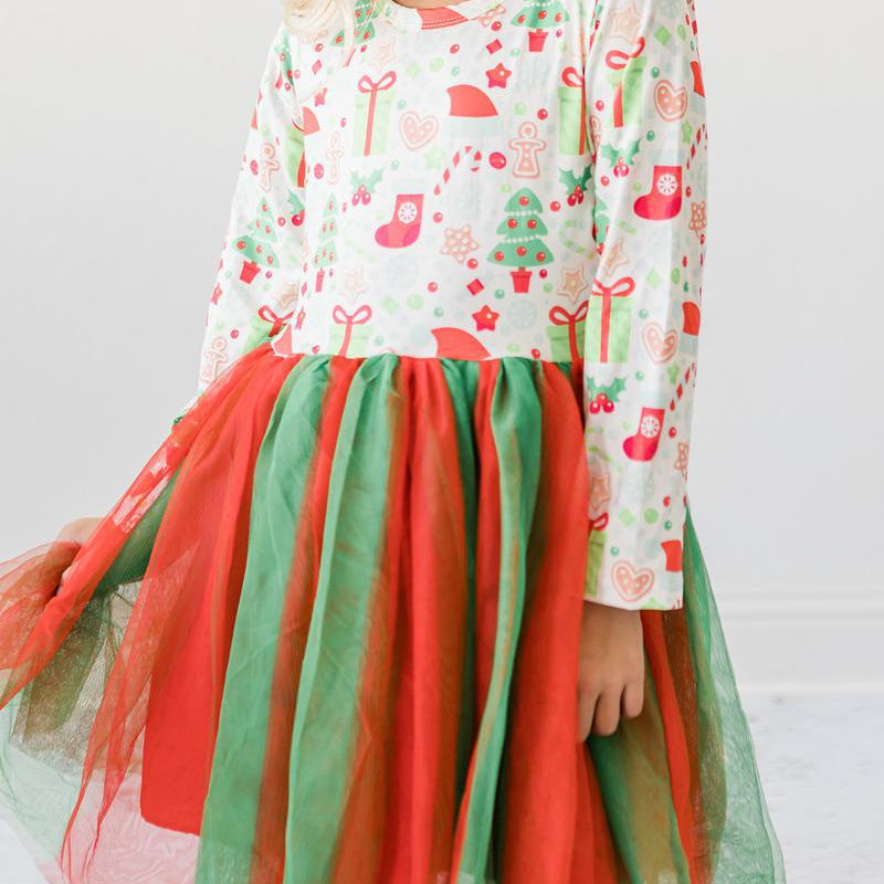 Mila & Rose Holiday Tutu Dress - Multiple Prints