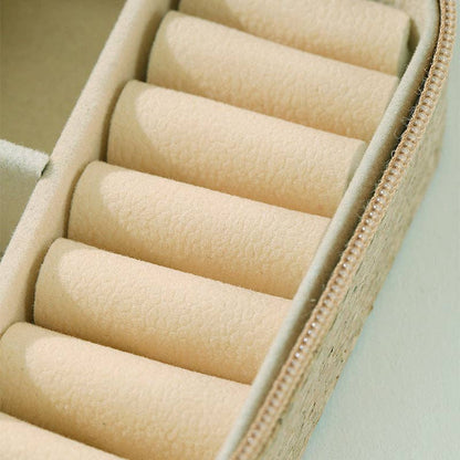 Dipped Shop Bags Soft Wood Zipper Jewelry Case Soft Wood Zipper Jewelry Case