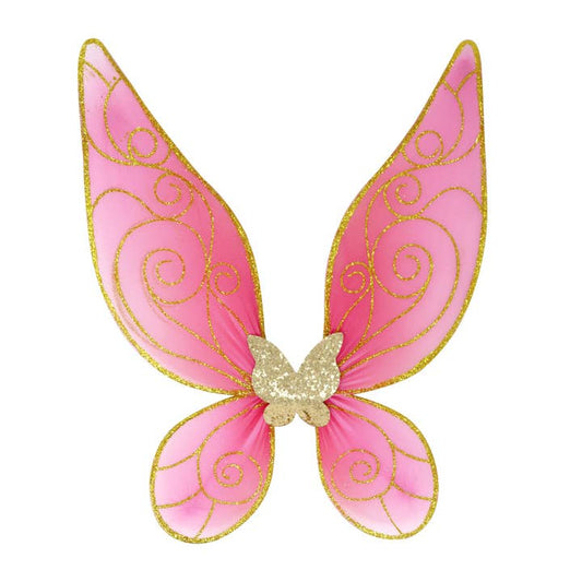 Pink Poppy Butterfly Sparkle Wire Wings