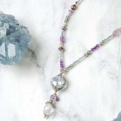 Anne Vaughan Designs Jewelry Necklaces Anne Vaughan Reflections Crystal Herringbone Collage Necklace 25319390 Anne Vaughan Reflections Crystal Herringbone Collage Necklace