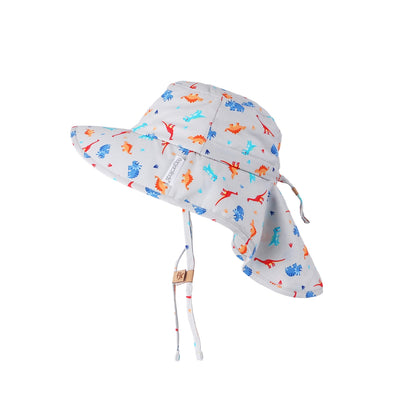Kids Flap Sun Protection Hat - Multiple Prints