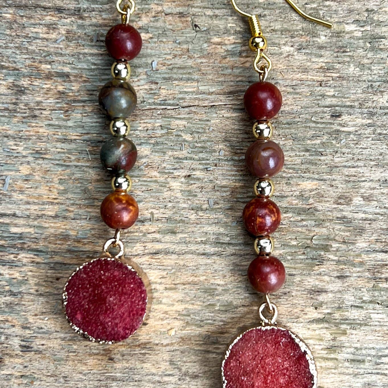 Mahogany Zambia Dangle Earring
