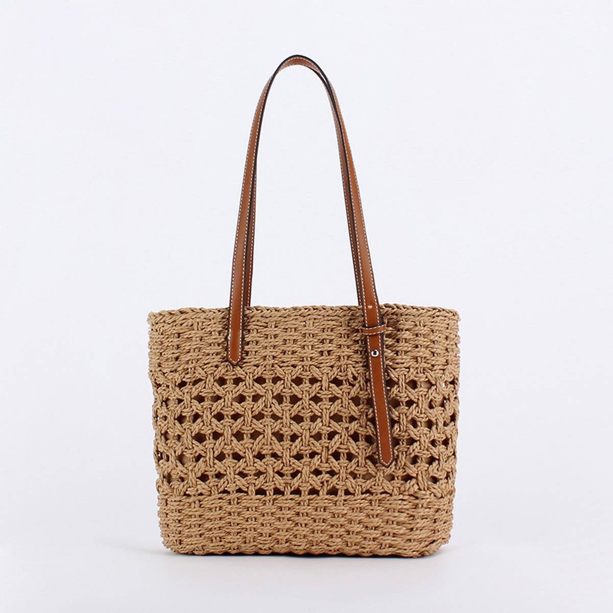 ACCITY Bags Stylish Large Hand Woven Tote Stylish Large Hand Woven Tote