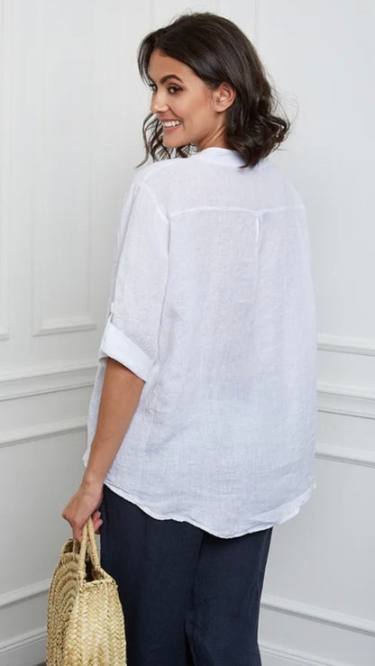 Lea & Luc Linen Blouse - Multiple Colors