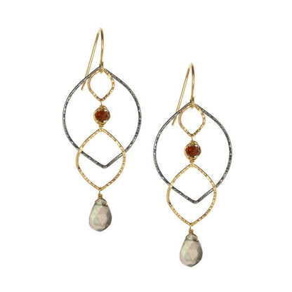 Laura J Designs Earrings Laura J Designs Layered Labradorite Earrings 79450078 Laura J Designs Layered Labradorite Earrings
