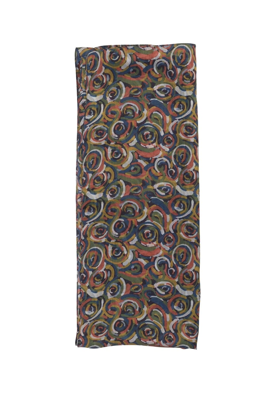 Quintessential Scarves Quintessential Swirls Multi Silk Scarf 79614430 Quintessential Swirls Multi Silk Scarf