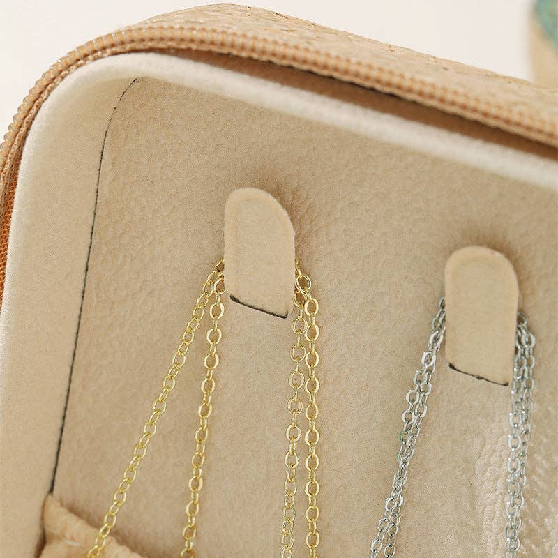 Dipped Shop Bags Soft Wood Zipper Jewelry Case Soft Wood Zipper Jewelry Case