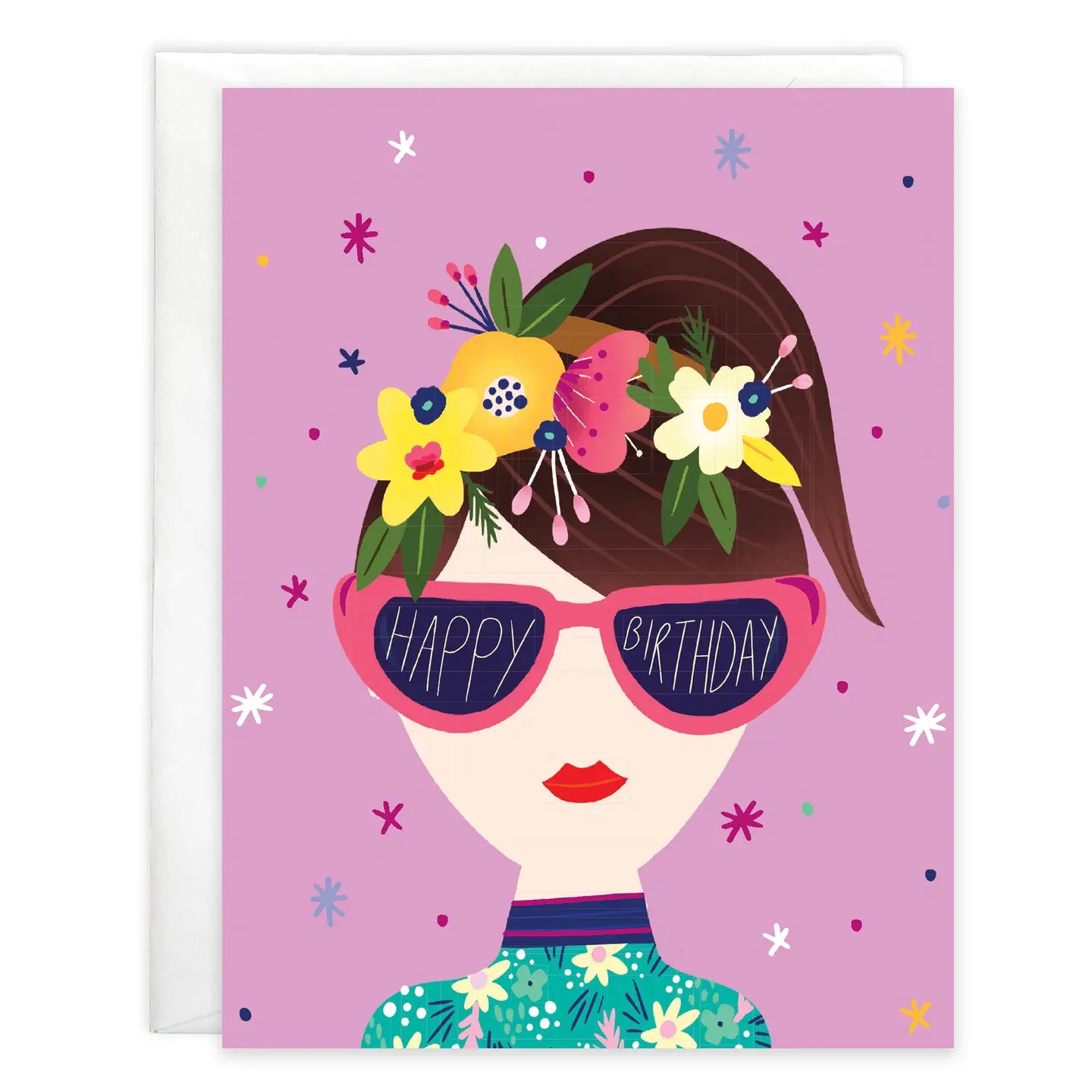 Gina B Designs Cards Sunglasses Girl Birthday Card 75663582 Sunglasses Girl Birthday Card