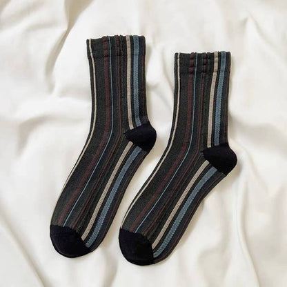 Bohemian Colorblock Striped Socks - Multiple Colors